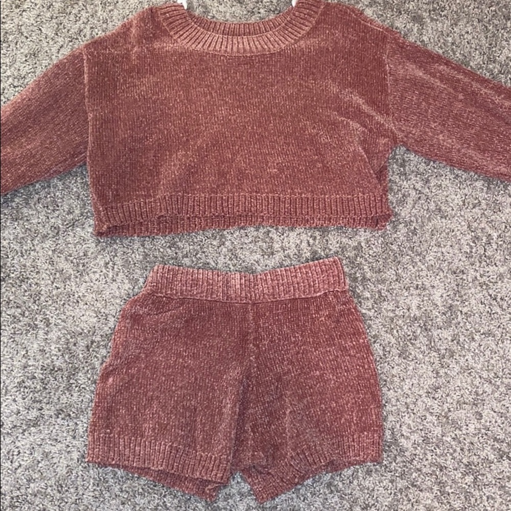 Chenelle dust pink short set